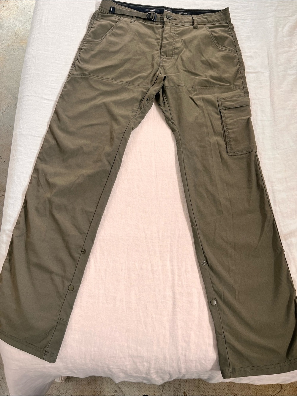 prAna Men's Olive Green Utility Cargo Pants